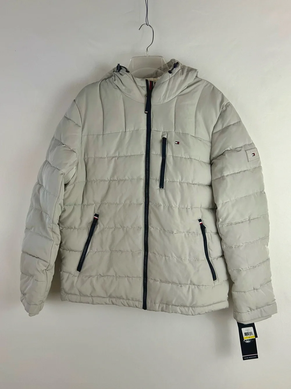 NEW Tommy Hilfiger Sherpa Lined Hooded Puffer Jacket Men's Medium
